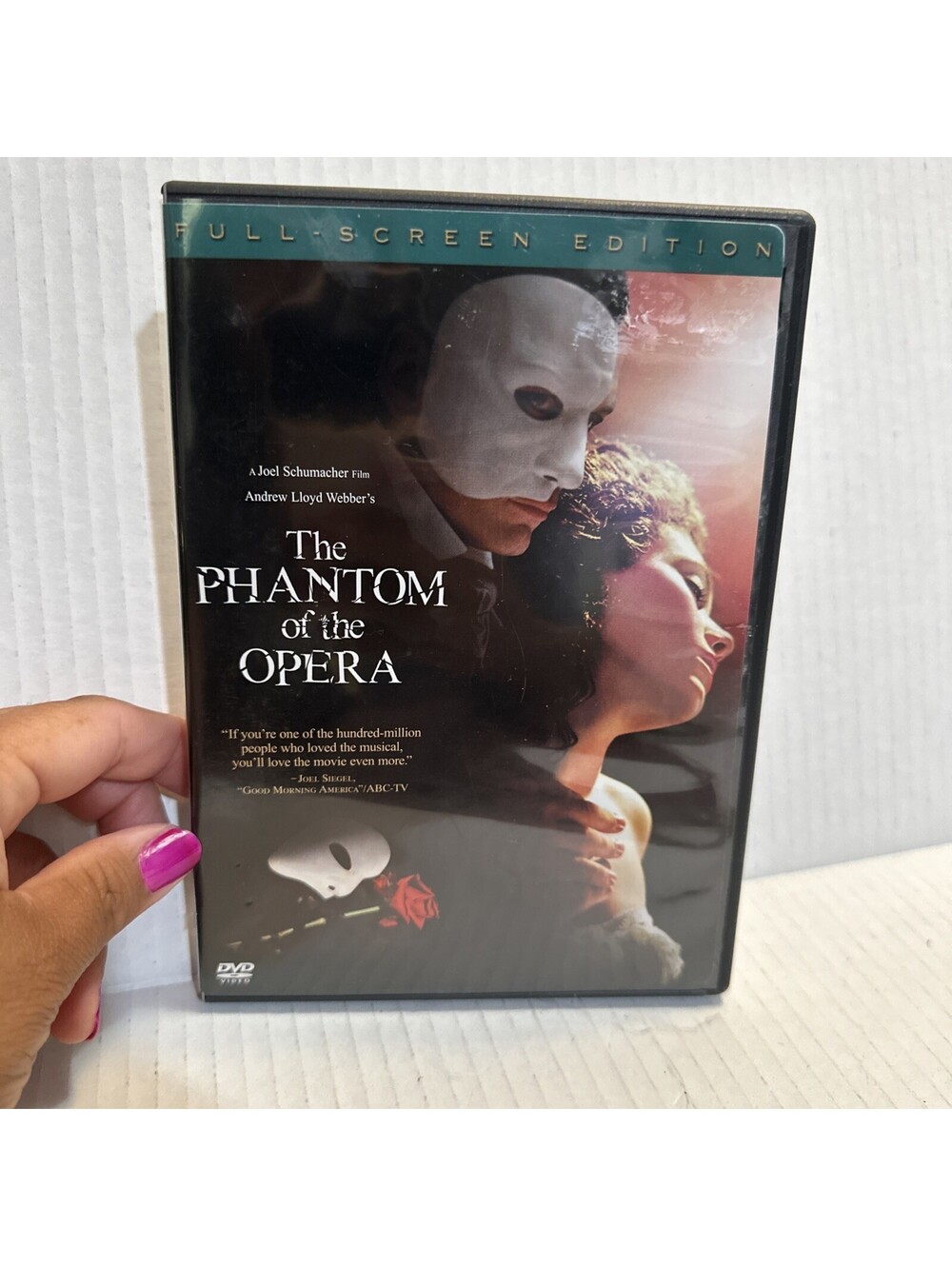 The Phantom of the Opera Full Screen Edition 2005 Warner Bros DVD